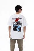Camiseta oversize manga corta crema del Festival Cordillera 
