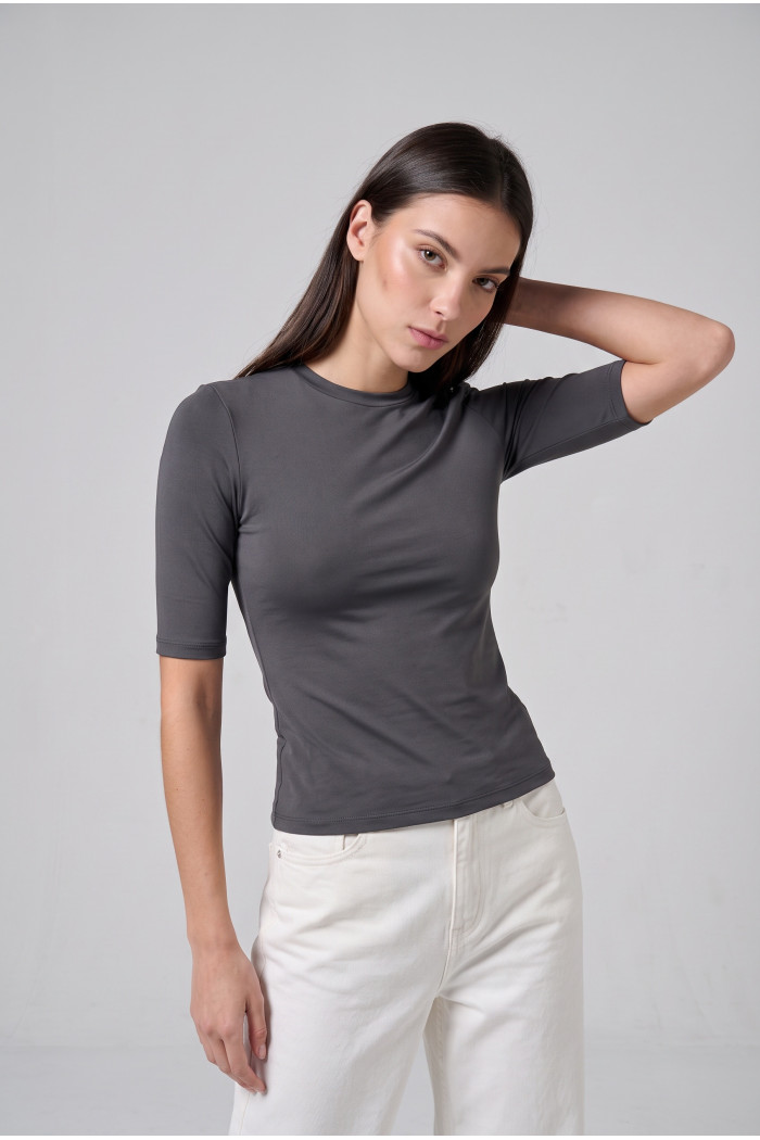 Camiseta infaltables unicolor con manga 3/4
