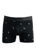 Bóxer midway brief-largo negro con diseños de aguacates
