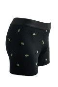 Bóxer midway brief-largo negro con diseños de aguacates