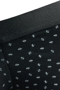 Bóxer trunk-corto negro con diseños de mini print