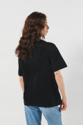 Camiseta de Squid Game negra con cuello redondo
