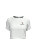 Camiseta unicolor cuello redondo con diseño de Minnie
