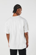 Camiseta oversize crema cuello redondo de Mickey and Friends