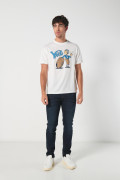Camiseta de Yale University crema con manga corta