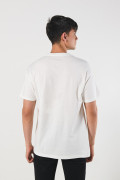 Camiseta manga corta crema con diseño de The Beatles