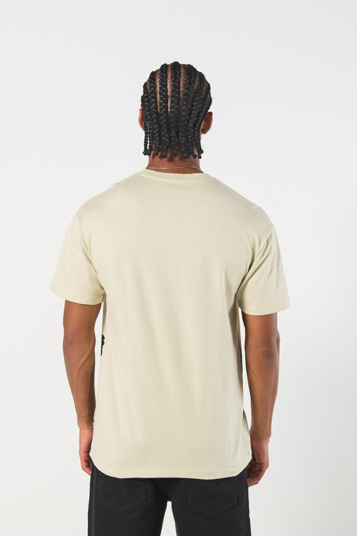 Camiseta cuello redondo kaki con arte del Rey León