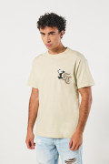 Camiseta de Félix el Gato kaki con cuello redondo