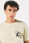 Camiseta de Félix el Gato kaki con cuello redondo