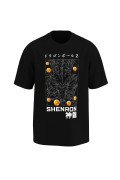 Camiseta manga corta negra con arte de Dragon Ball Z