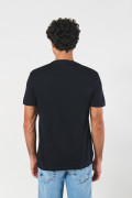 Camiseta manga corta azul intensa con arte college