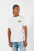 Camiseta unicolor manga corta con diseño de fruta