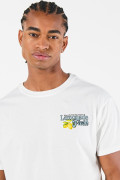 Camiseta unicolor manga corta con diseño de fruta