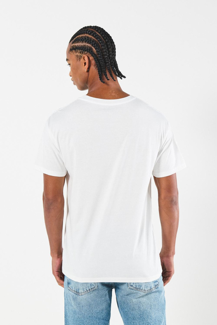 Camiseta unicolor manga corta con diseño de fruta