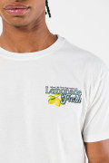 Camiseta unicolor manga corta con diseño de fruta