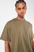 Camiseta verde manga corta oversize con diseño místico