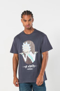 Camiseta de Rick and Morty gris manga corta