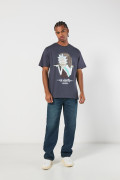 Camiseta de Rick and Morty gris manga corta