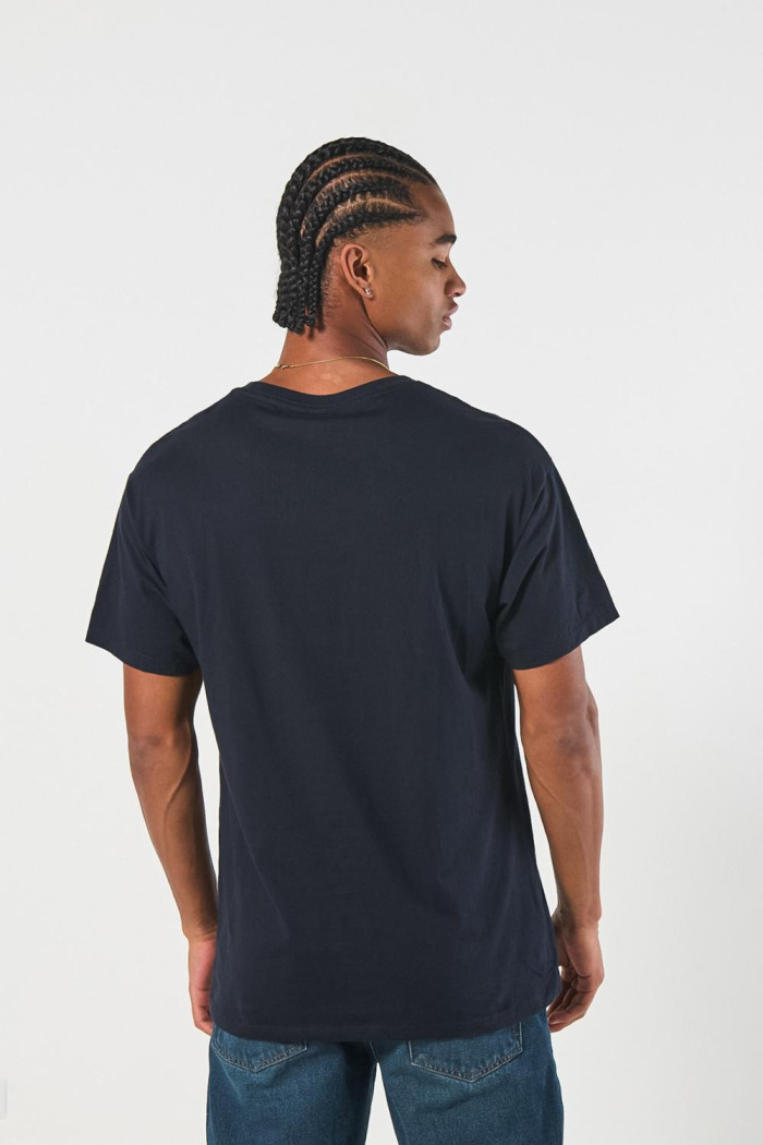 Camiseta navideña de Rick and Morty azul manga corta