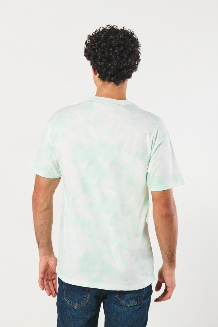 Camiseta crema tie dye de Rick and Morty con manga corta