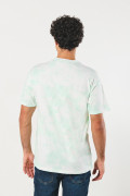Camiseta crema tie dye de Rick and Morty con manga corta