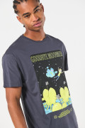 Camiseta gris de Rick and Morty con manga corta