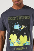 Camiseta gris de Rick and Morty con manga corta