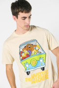 Camiseta kaki cuello redondo con estampado de Scooby-Doo