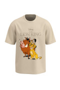 Camiseta del Rey León kaki con manga corta en algodón