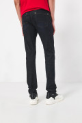 Jean tiro bajo skinny ajustado azul intenso con bolsillos