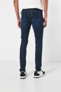 Jean azul oscuro súper skinny tiro bajo con ajuste ceñido