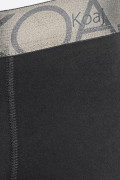 Bóxer en algodón negro midway brief-largo con elástico