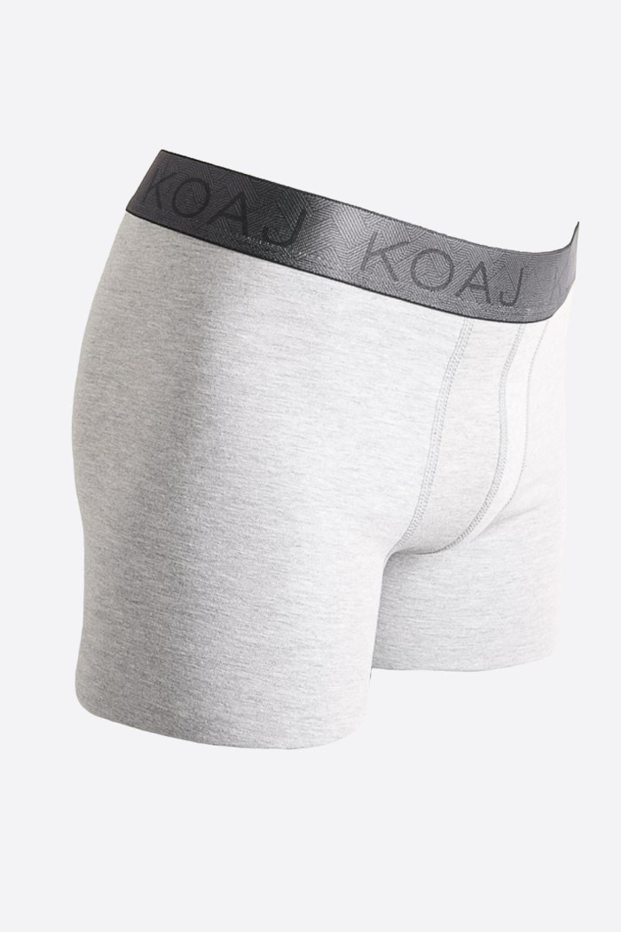 Bóxer midway brief-largo gris con elástico sublimado
