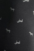 Bóxer midway brief-largo negro con diseños de caballos