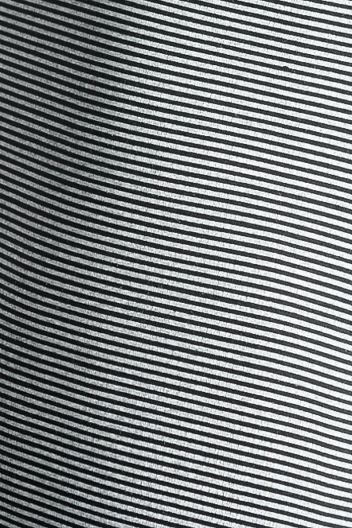 Bóxer negro midway-brief largo con diseños de rayas