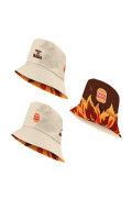Gorro kaki pescador reversible con artes de Burger King
