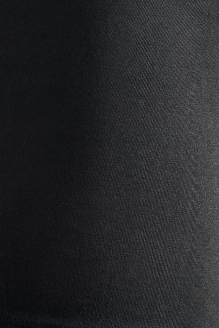 Bóxer negro trunk-corto con elástico en contraste estampado