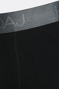 Bóxer brief-medio negro tiro medio en algodón