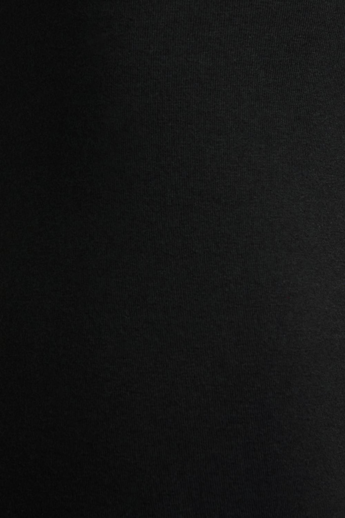 Bóxer negro midway brief-largo con costuras planas