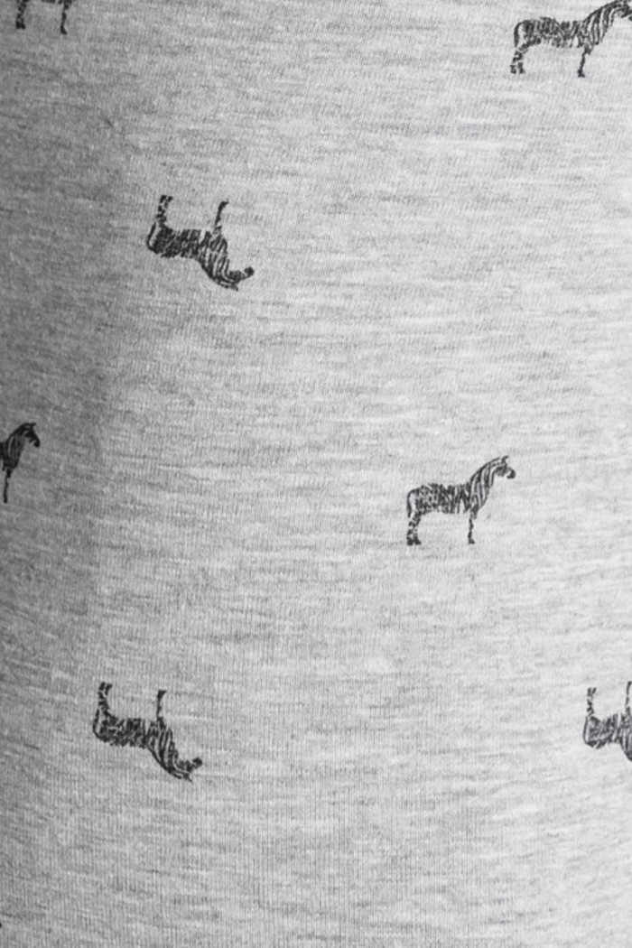 Bóxer gris midway brief-largo con diseños de cebras