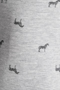 Bóxer gris midway brief-largo con diseños de cebras