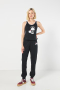 Camiseta negra manga sisa con diseño de Hello Kitty