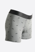 Bóxer gris brief-medio con diseños de caballos