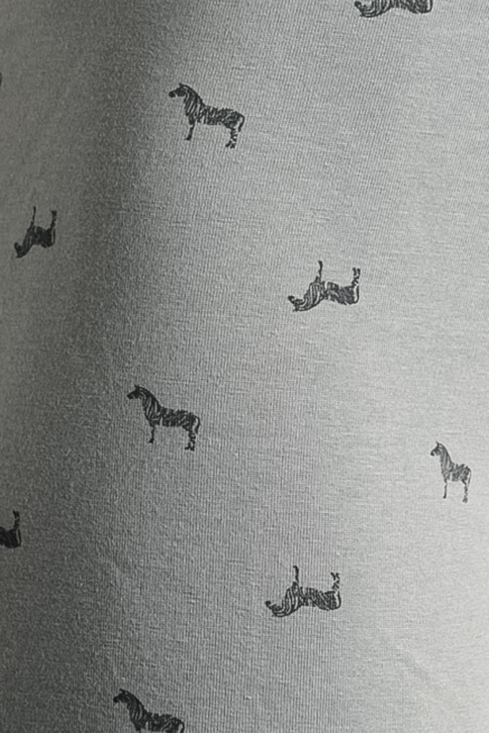 Bóxer gris brief-medio con diseños de caballos