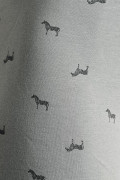 Bóxer gris brief-medio con diseños de caballos