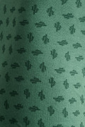 Bóxer verde oscuro brief-medio con diseños de cactus