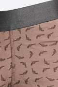 Bóxer café brief-medio con diseños vaqueros y tiro medio