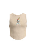 Camiseta kaki manga sisa con arte de Lilo & Stitch