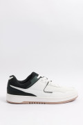 Tenis unicolores casuales con contrastes y perforaciones