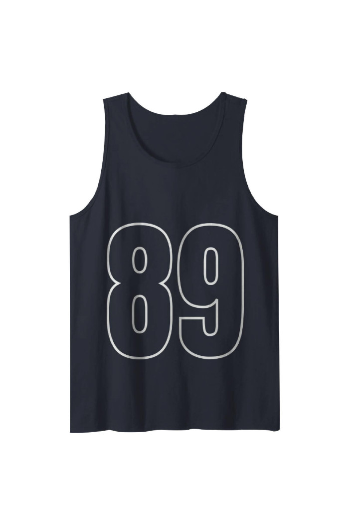 Camiseta oversize manga sisa azul con estampado college